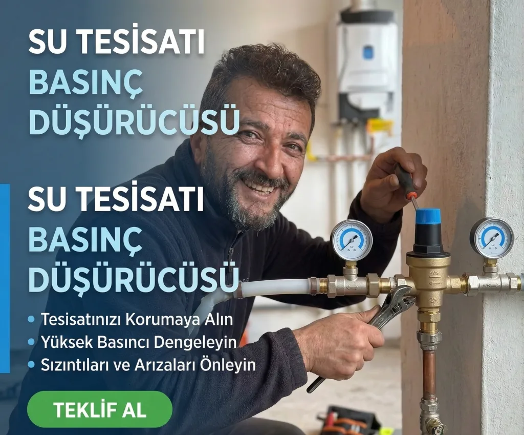 Su Basınç Düşürücü Montajı